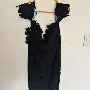Luxxel Elegant Black Lace dress